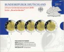 BRD 2 Euro 2010 A-J PP Satz Bremer Roland im Folder der VfS*