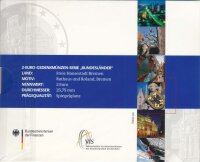 BRD 2 Euro 2010 A-J PP Satz Bremer Roland im Folder der VfS*