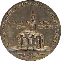 Hamburg Medaille 1906 St. Michaelis / Hamburger Michel