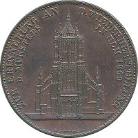 Ulm Medaille 1923  Ulmer M&uuml;nster