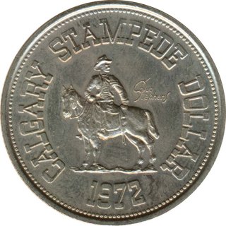 Kanada 1 Dollar 1972 Calgary Stampede Regionalgeld*