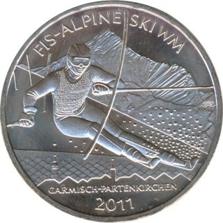 BRD 10 Euro 2010 Alpine Ski WM 2011 Silber*