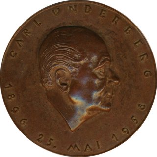 Medaille 1956 50. Geburtstag Carl Underberg im Etui