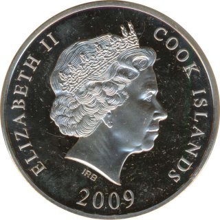 Cook Islands 25 Dollars 2009 PP 20 Jahre Mauerfall Aufstellermnze Silber*