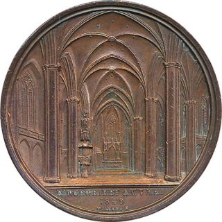 Hamburg Medaille 1849 St. Petri Kirche*