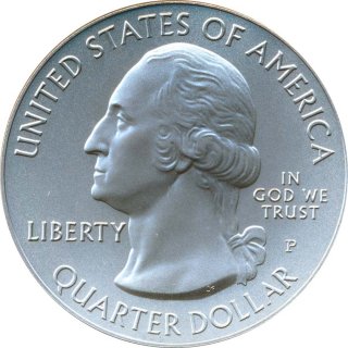 USA Quarter Dollar 2010 P California - Yosemite 5 Unzen Silber*