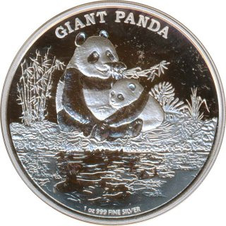 Niue 2016 - Giant Panda 1 Oz Silber*