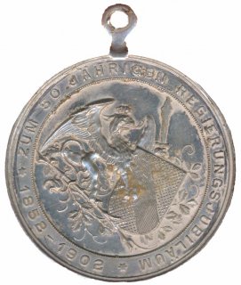 Baden Medaille 1902 50. Regierungsjubilum Friedrich I.*