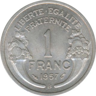 Frankreich 1 Franc 1957 B 4. Republik*