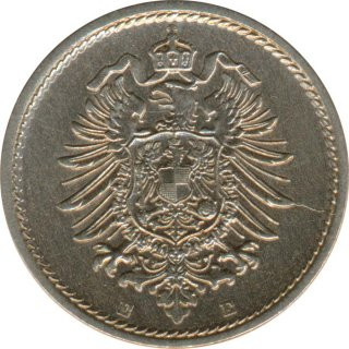 Deutsches Reich 5 Pfennig 1888 E*
