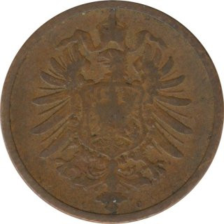Deutsches Reich 2 Pfennig 1873 C*
