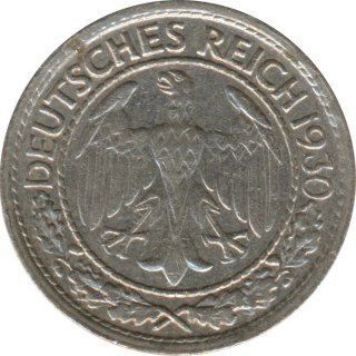 Deutsches Reich 50 Pfennig 1930 G*
