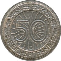 Deutsches Reich 50 Pfennig 1930 G*
