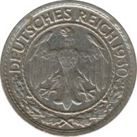 Deutsches Reich 50 Pfennig 1930 G*