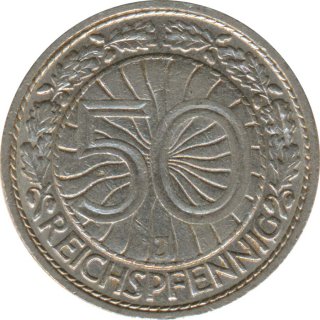 Deutsches Reich 50 Pfennig 1930 J*