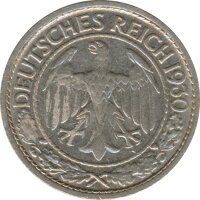 Deutsches Reich 50 Pfennig 1930 J*