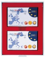 Lindner Sammelbox 2408 - 2 F&auml;cher - Standard / rote...