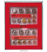 Lindner Sammelbox 2408 - 2 F&auml;cher - Standard / rote...