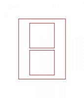 Lindner d-box 2852 - 2 F&auml;cher - Rauchglas /...