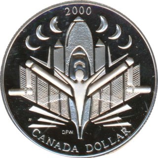 Kanada 1 Dollar 2000 PP Erfindungen & Entdeckungen Silber im Etui*