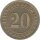 Deutsches Reich 20 Pfennig 1890 E*