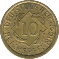 Deutsches Reich 10 Pfennig 1935 J*