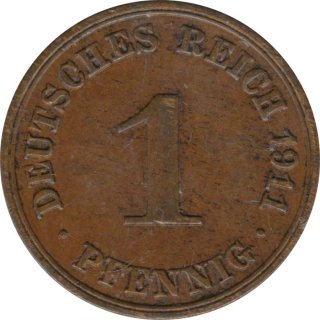 Deutsches Reich 1 Pfennig 1911 A*