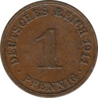 Deutsches Reich 1 Pfennig 1911 A*
