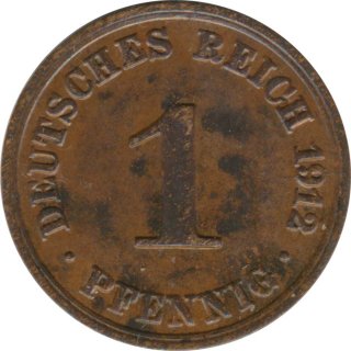 Deutsches Reich 1 Pfennig 1912 A*