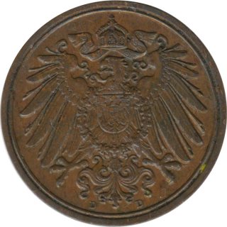 Deutsches Reich 1 Pfennig 1913 D*