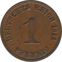 Deutsches Reich 1 Pfennig 1914 A*