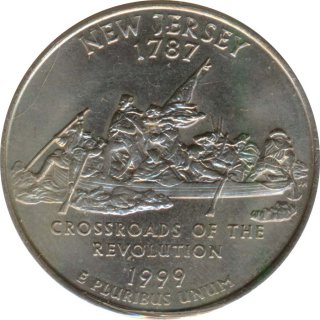 USA Quarter Dollar 1999 D New Jersey*