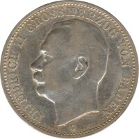 Baden 3 Mark 1912 G Friedrich II Silber*