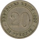 Deutsches Reich 20 Pfennig 1888 A*