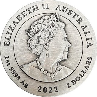 Australien 2022 - Drache - 2 Oz Silber*
