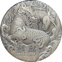 Tuvalu 2018 - Unicorn 2 Oz patiniert*