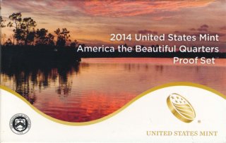 USA Quarter Mnzensatz - 2014 S PP Beautiful America im Etui*
