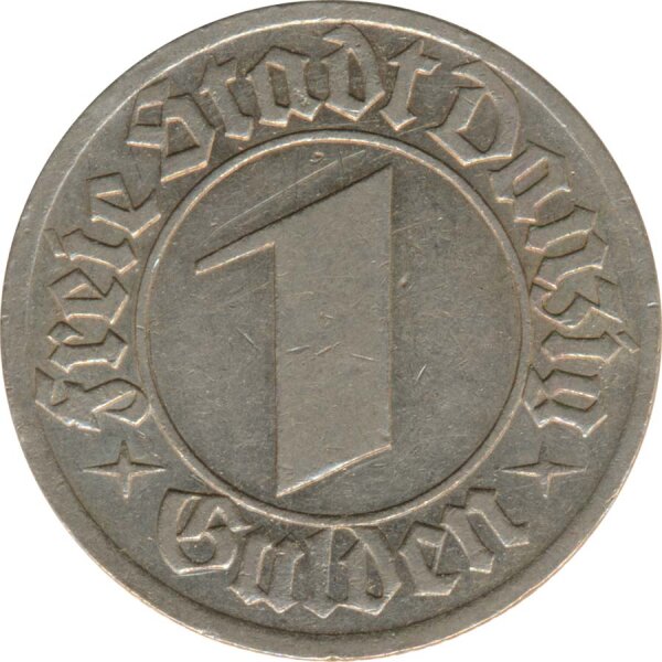 Freie Stadt Danzig 1 Gulden 1932 Stadtwappen*