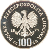 Polen 100 Zlotych 1975 PP Ignacy Jan Paderewski Silber*