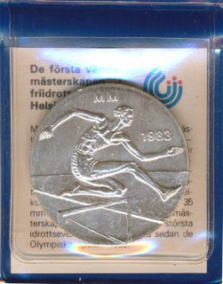Finnland 50 Markkaa 1983 Leichtathletik-WM im Etui Silber*