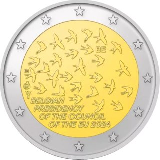 Belgien 2 Euro 2024 - EU-Präsidentschaft