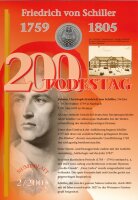 BRD 10 Euro 2005 G Friedrich von Schiller Silber im...