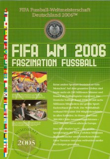BRD 10 Euro 2005 FIFA Fussball-WM 2006 Silber im Numisblatt*