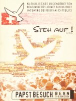 Medaille 2004 Papst Johannes Paul II. in Bern verschweisst in Folder