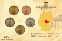 Medaillenset stgl. Th&uuml;ringen verschweisst in Karte