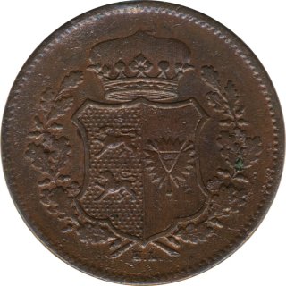 Schleswig-Holstein 1 Sechsling 1850 Staatswappen*