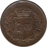 Schleswig-Holstein 1 Sechsling 1850 Staatswappen*