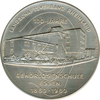 Medaille 1980 100 Jahre Gehrlosenschule Essen