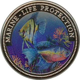 Liberia 1 Dollar 1996 Marine Life Protection*