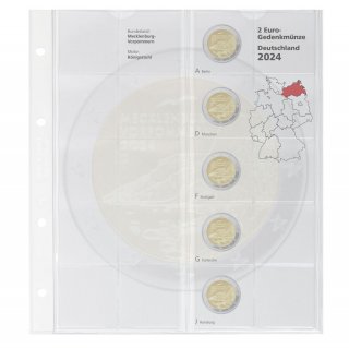 Lindner Nachtragsblatt 2 Euro 2024, Mecklenburg-Vorpommern